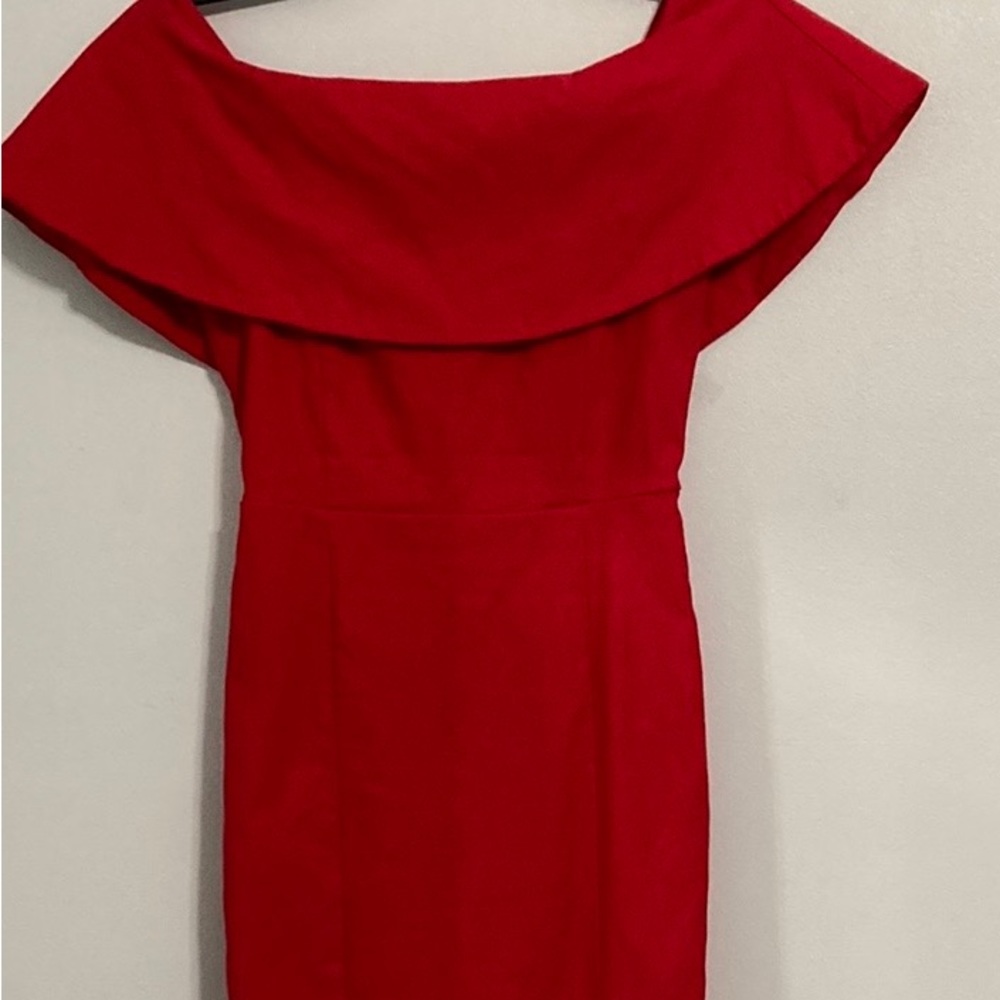 Women’s white fox size XS Red Cocktail Dress.